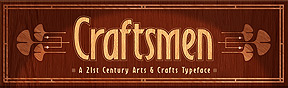 Craftsman font by David Occhinio Design