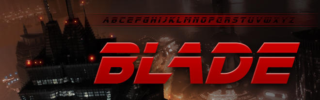 Blade Runner font by David Occhino Design